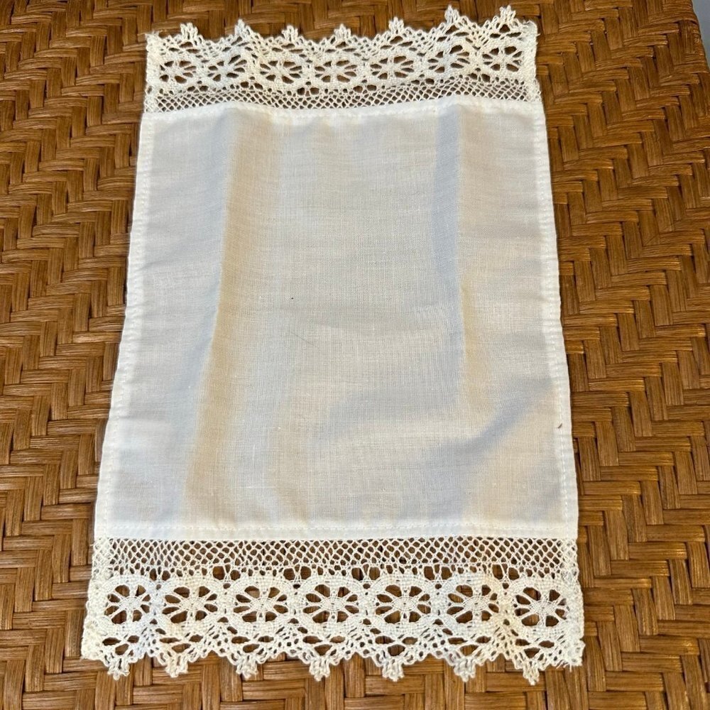 Vintage American Girl Pleasant Comapny white tablecloth